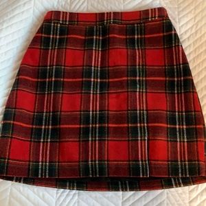 Holster plaid skirt